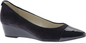 Anne Klein Women's Valicity Wedge - Navy Suede Casual Shoes