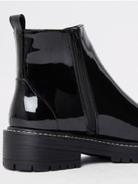 Thumbnail for your product : River Island Chunky Patent Ankle Boot