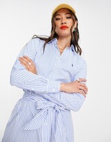 Thumbnail for your product : Polo Ralph Lauren tie front dress in stripe