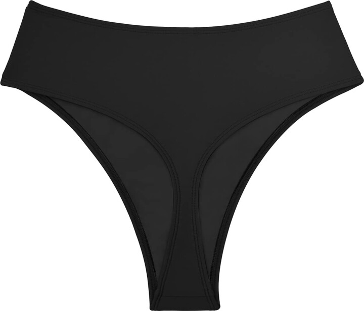 Kepblom Women's Thong Rave Bottoms High Waisted Bikini Bottom High Cut