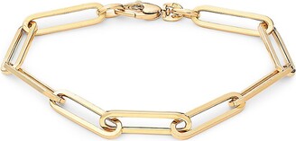 Saks Fifth Avenue Made in Italy Saks Fifth Avenue Women's 14K Yellow Gold Paper Clip Link Bracelet