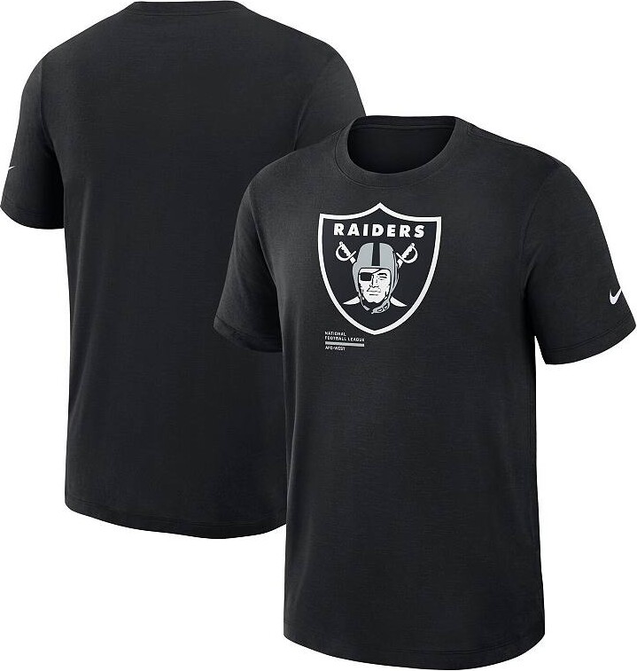 Men's Nike Black Las Vegas Raiders Left End Run Slub Performance T-Shirt
