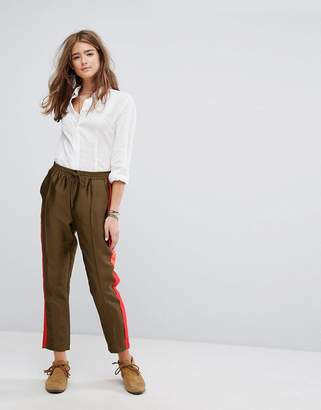 Maison Scotch Tailored Sweatpants With Contrast Side Panel