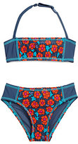 Thumbnail for your product : Little Marc Jacobs Girl's Two-Piece Maysie Floral Bandeau Bikini Set
