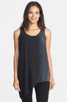 Thumbnail for your product : Eileen Fisher Print Silk U-Neck Shell