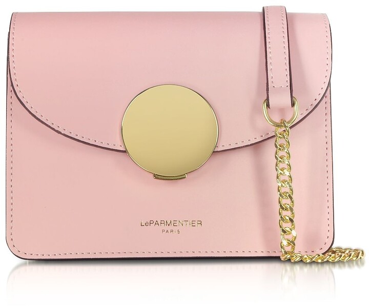 Le Parmentier Women's Pink Leather Shoulder Bag - ShopStyle