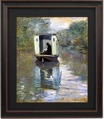 Vault W Artwork The Studio Boat By Claude Monet