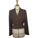 Thumbnail for your product : Saint Laurent Khaki Silk Jacket