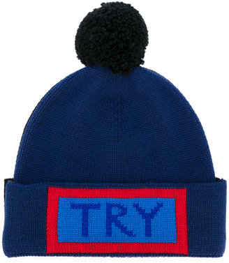 Fendi Try embroidered beanie