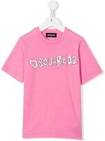 Thumbnail for your product : DSQUARED2 Kids TEEN logo-print cotton T-shirt