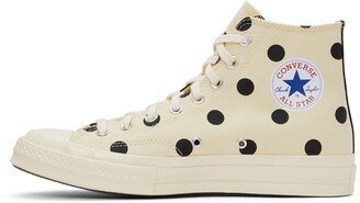 Comme des Garçons PLAY Off-White Converse Edition Polka Dot High Sneakers