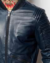Thumbnail for your product : ASOS Quilted Leather Jacket