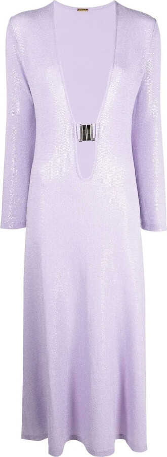 Dodo Bar Or Sequin-Embellished Plunge Dress