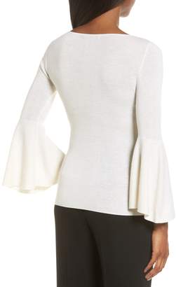 Classiques Entier Bell Sleeve Silk & Cashmere Sweater