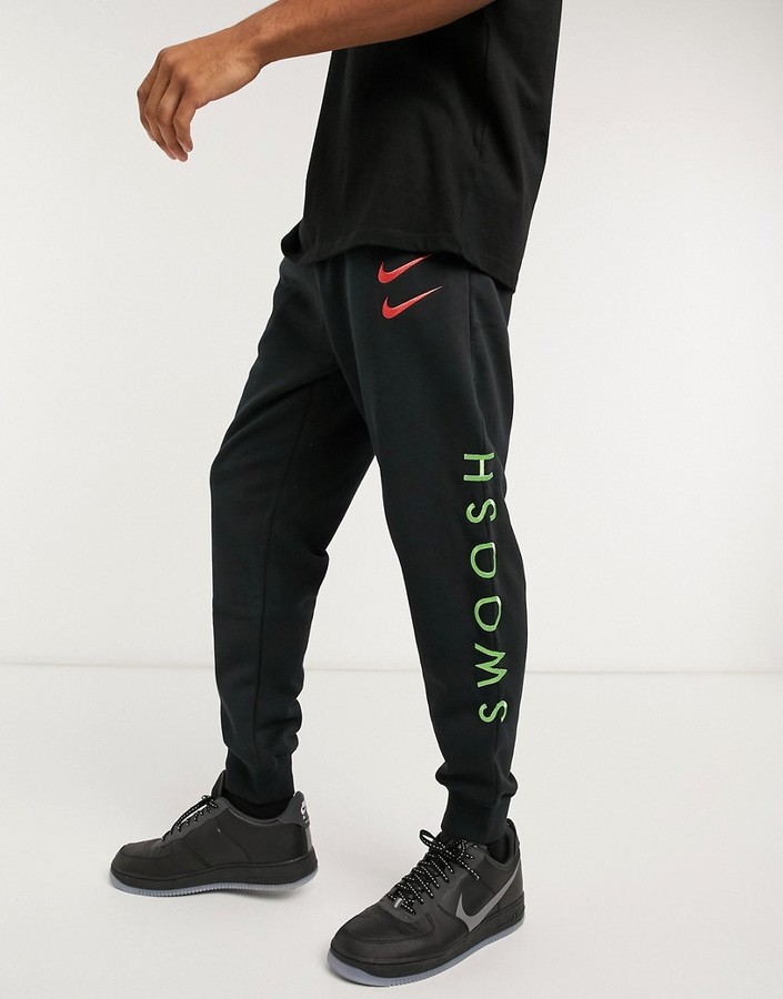 nike swoosh cuffed sweatpants