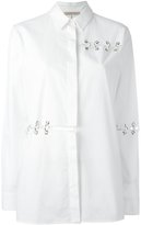 Christopher Kane - chemise perforée d'anneaux - women - coton - 46