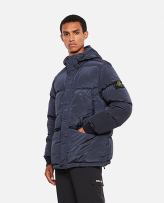 Stone Island Nylon Metal Down Jacket W/Embroidered Logo At Hood - ShopStyle  Outerwear