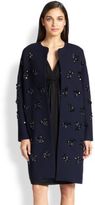 Thumbnail for your product : Diane von Furstenberg Isabelle Paillette Cocoon Coat