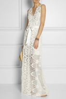 Thumbnail for your product : Miguelina Eve crocheted cotton-lace maxi dress