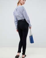 Thumbnail for your product : JDY Ulle high rise skinny jeans-Black