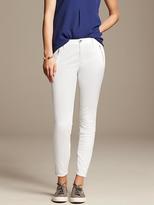 Thumbnail for your product : Banana Republic White Skinny Ankle Zip Pant