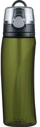 Thermos Hydration Bottle with Meter, Olive Green, 710 ml