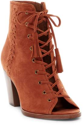 Frye Dani Whipstitched Open Toe Bootie