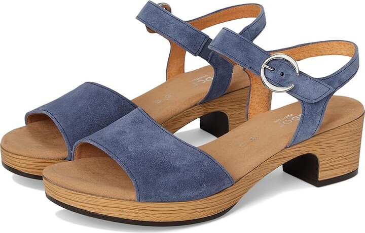 Gabor Gabor 62.071 Women's Sandals Jeans : EU 38 (US Women's 7.5-8) B - Medium, Leather/Rubber