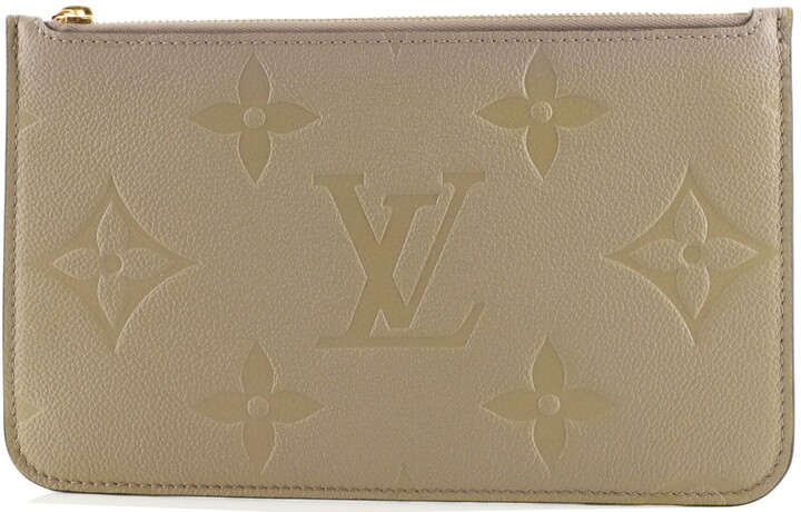 Louis Vuitton Neverfull Pochette Monogram Empreinte Giant Large - ShopStyle  Clutches