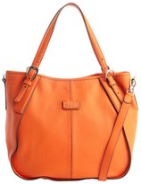Thumbnail for your product : Tod's orange leather logo stamp convertible shoulder bag