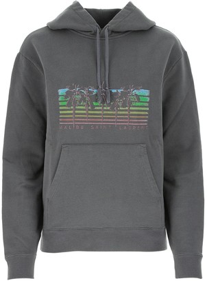 Saint Laurent Malibu Logo Printed Hoodie