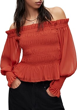 AllSaints Women's Red Tops | ShopStyle