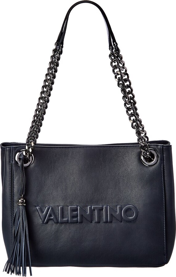 Valentino By Mario Valentino Luisa Embossed Leather Shoulder Bag ShopStyle