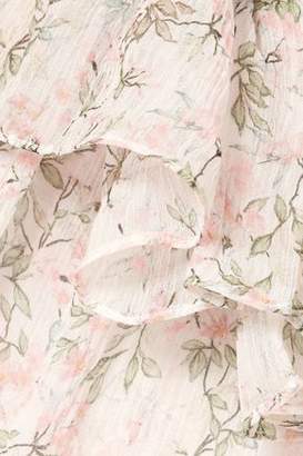 Paul & Joe Ruffled Floral-print Silk-georgette Blouse