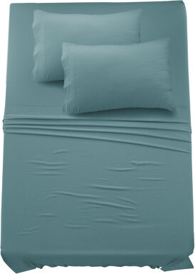 LuxDecorCollection Lux Decor 6-Piece Ultra-Soft Microfiber Sheet Set Deep Pocket Fitted Sheet, Wrinkle & Fade-Resistant, Hotel Quality Bedding