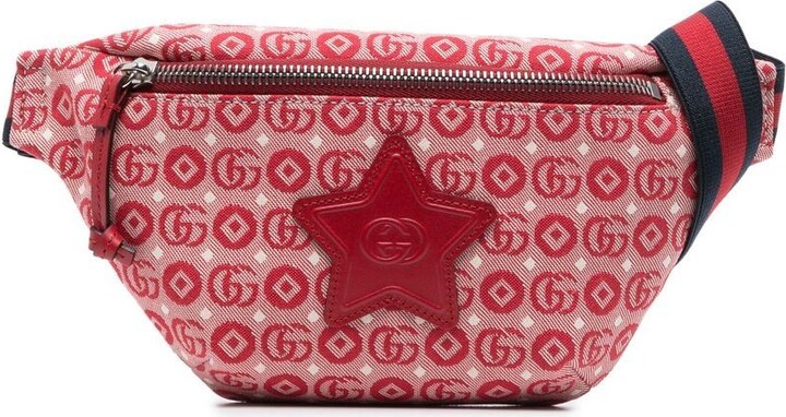 Gucci Kids GG Logo-jacquard Belt Bag - Red