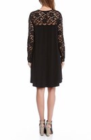Thumbnail for your product : Karen Kane Lace & Jersey Swing Dress