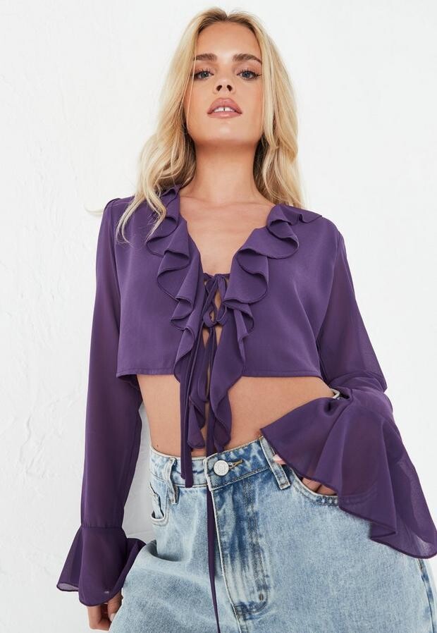 Sheer Purple Blouse | Shop the world's largest collection of 