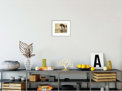 1000Museums Canal Amsterdam by Claude Monet -Framed Giclee Print