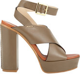 Thumbnail for your product : Chloé Crisscross Platform Sandals