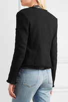 Thumbnail for your product : L'Agence Jules Frayed Bouclé Jacket - Black