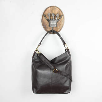 The Leather Store Tan Leather Hobo Shoulderbag
