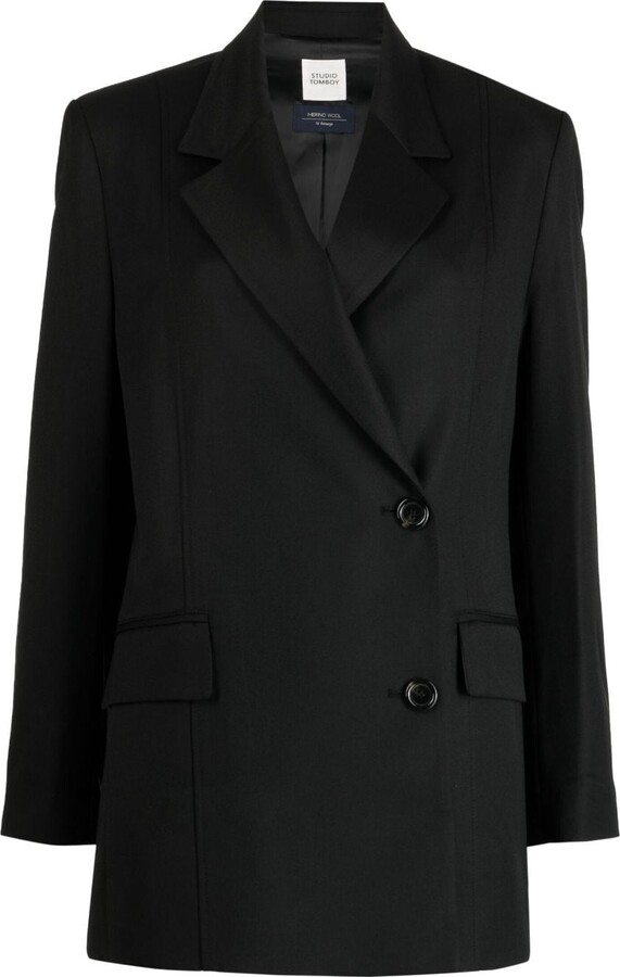 A*i様 Studio Doe Single-Breasted Wide Bla Studio Doe ジャケット テーラードジャケット Single-Breasted