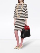 Thumbnail for your product : Gucci Striped wool dress with patch