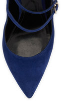 Thumbnail for your product : Nicholas Kirkwood Suede Multi-Strap Point-Toe Pump