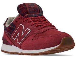 New Balance Women's 996 Plaid Casual Sneakers from Finish Line