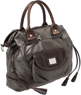 Thumbnail for your product : Lancel Olive Green/Brown Nylon and Leather Drawstring Hobo