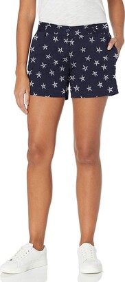 Nautica Women's Comfort Tailored Stretch Cotton Solid and Novelty Short 