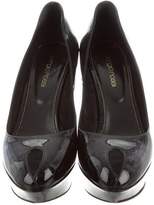 Thumbnail for your product : Sergio Rossi Patent Leather Platform Pumps