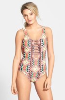 Thumbnail for your product : Volcom 'Last Call' Cutout One-Piece Swimsuit